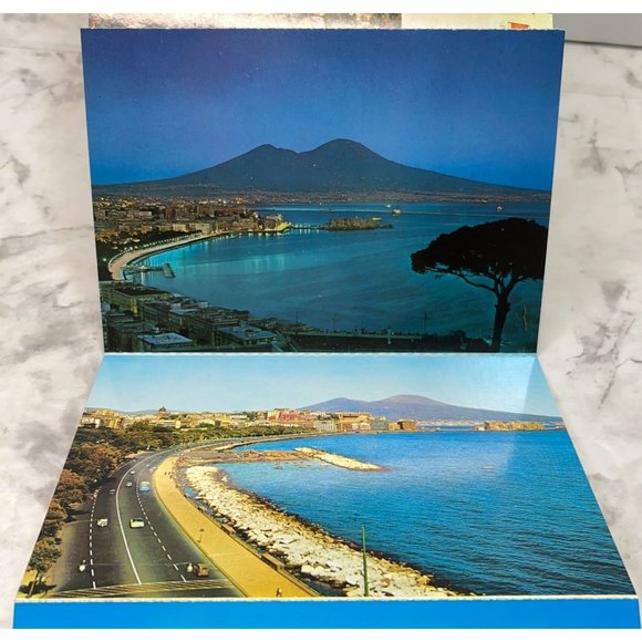 Napoli Italy 16 Color Photo Postcards Accordion Booklet Kodak Ektachrome - Picture 9 of 14